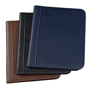 Additional Image 4 - a stack of leather notebooks
