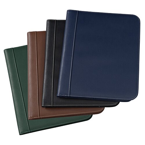 Additional Image 4 - a stack of leather notebooks