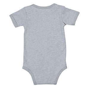 Additional Image 2 - a grey baby bodysuit on a white background