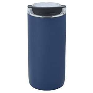 Additional Image 3 - a blue cylindrical object with a black top