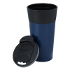 Additional Image 1 - a blue and black tumbler with a black lid