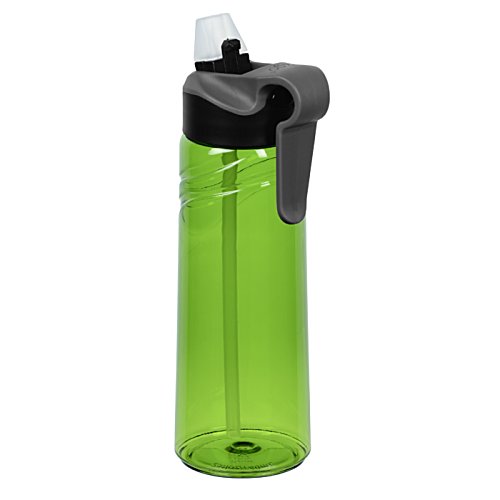 Additional Image 2 - a green water bottle with a black lid
