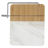View Image 3 of 4 of Marble and Bamboo Cheese Cutting Board