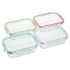 View Image 3 of 3 of Glass Food Storage with Lid - Square - 24 hr