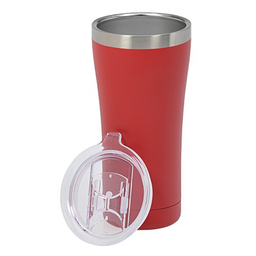 Additional Image 1 - a red and silver tumbler