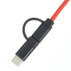 View Image 4 of 7 of Braided 10' Duo Charging Cable - 24 hr