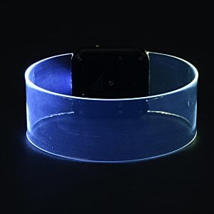 Additional Image 6 - a blue circular object with a black square on it