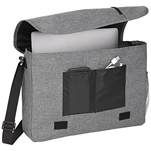 Additional Image 3 - a grey bag with a black strap