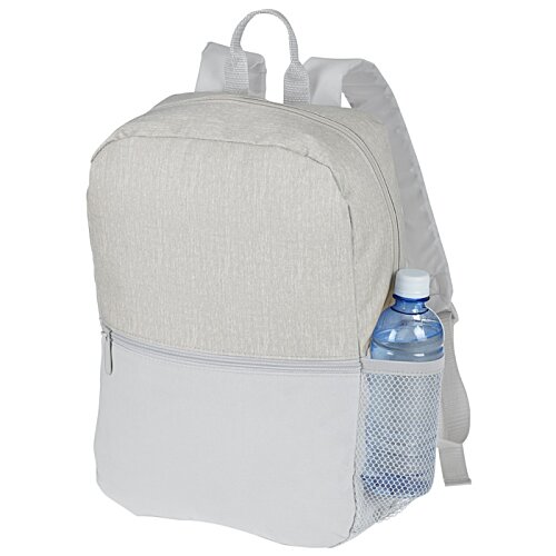 Additional Image 1 - a white backpack with a bottle of water