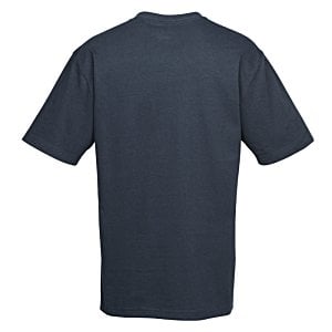 a black t-shirt on a white background