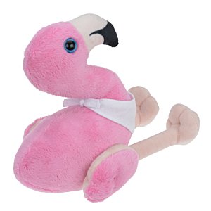 Additional Image 2 - a pink stuffed animal with a white band around its neck