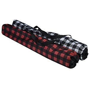 Additional Image 4 - a red and black plaid mat