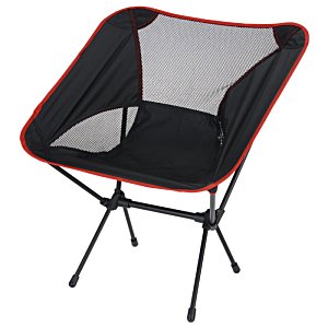 Additional Image 3 - a black and red folding chair