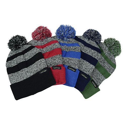 Additional Image 1 - a group of hats with pompoms