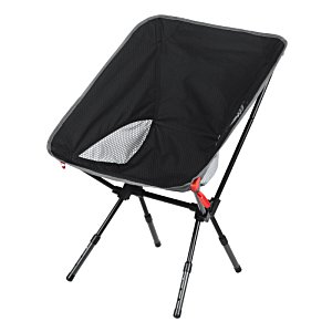 Additional Image 1 - a black folding chair with a white insert