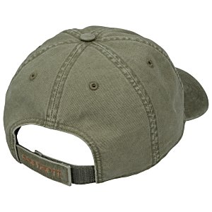Additional Image 3 - a green hat with a brown strap