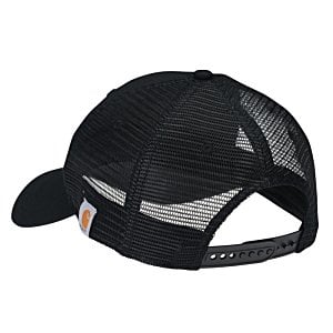 Additional Image 1 - a black hat with a mesh back