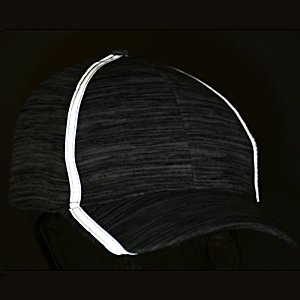 Additional Image 2 - a black hat with a white stripe