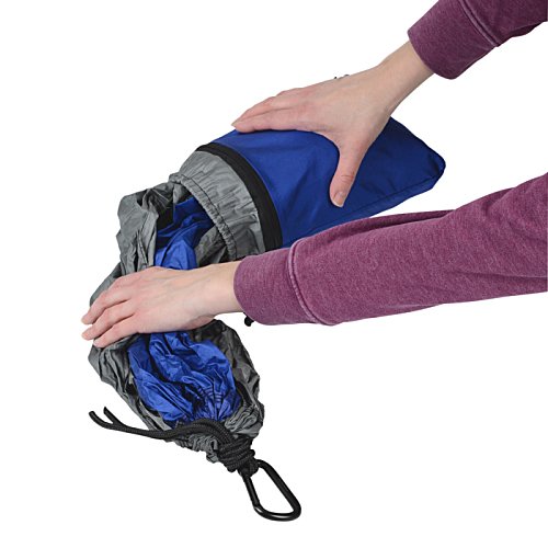 Additional Image 2 - a person holding a blue and grey bag
