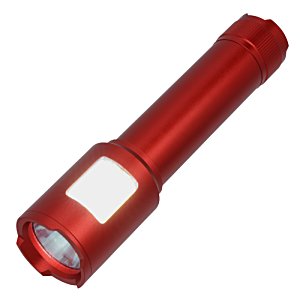 Additional Image 4 - a red flashlight with a white label