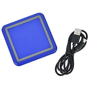 Additional Image 1 - a blue square with a black cord