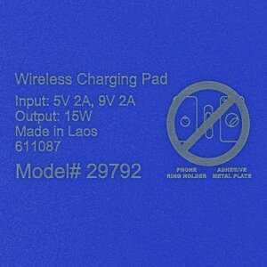 Additional Image 6 - a blue rectangle with a sign