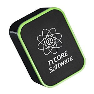 Additional Image 6 - a black and green rectangular object with a logo