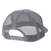 a grey hat with a mesh cap
