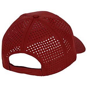 Additional Image 1 - a red hat with a hole in the back
