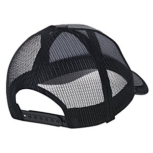 Additional Image 1 - a black hat with a mesh strap