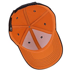Additional Image 2 - an orange hat with a white triangle