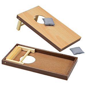 Additional Image 2 - a wooden game board with a hole in the center