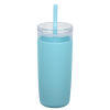 View Image 2 of 4 of Bermuda Silicone Tumbler with Straw and Brush - 32 oz.