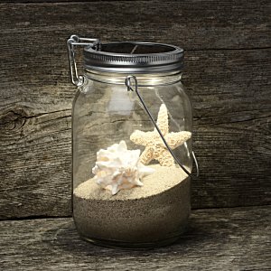 Additional Image 1 - a glass jar with sand and starfish inside