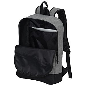 Additional Image 1 - a grey backpack with a black pocket