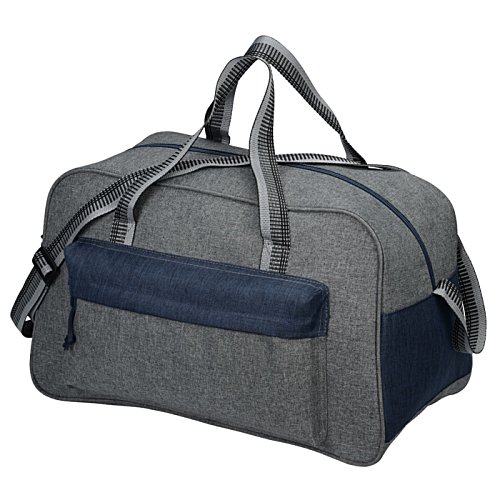 Additional Image 2 - a grey and blue duffel bag