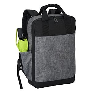 Additional Image 2 - a grey and black backpack