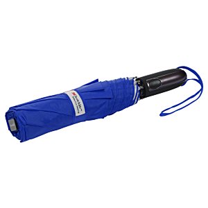 Additional Image 1 - a blue umbrella with a blue strap