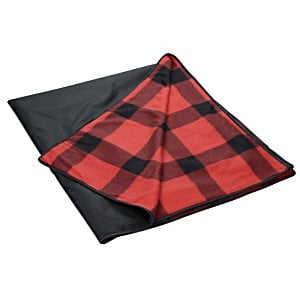 Additional Image 2 - a red and black plaid folded on a black surface