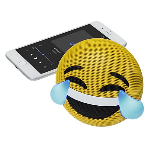 Additional Image 2 - a yellow emoji with a laughing face next to a cell phone