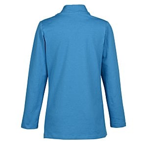 Additional Image 1 - a blue long sleeved shirt