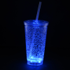 View Image 2 of 8 of Cracked Ice Light-Up Tumbler with Straw - 16 oz. - 24 hr