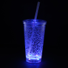 View Image 5 of 8 of Cracked Ice Light-Up Tumbler with Straw - 16 oz. - 24 hr