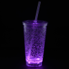 View Image 7 of 8 of Cracked Ice Light-Up Tumbler with Straw - 16 oz. - 24 hr