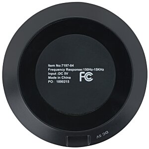 Additional Image 6 - a black circular object with white text