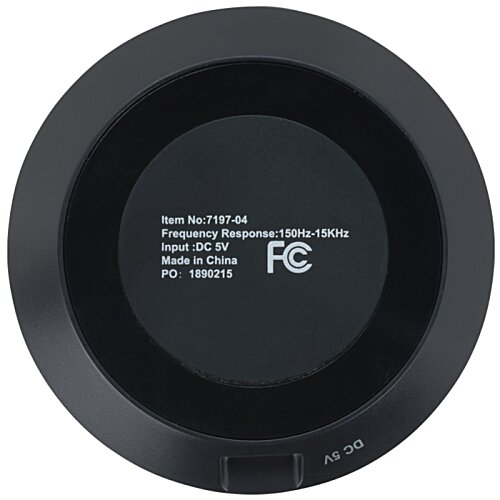 Additional Image 6 - a black circular object with white text