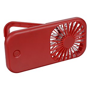 Additional Image 1 - a red portable fan with a clip
