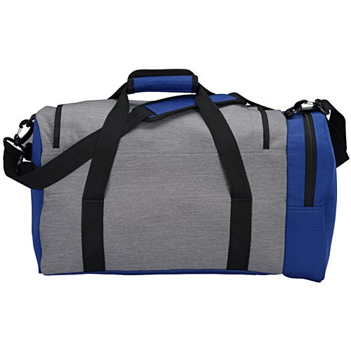 Additional Image 2 - a grey and blue duffel bag