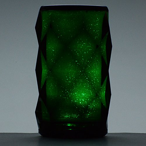 Additional Image 5 - a green glass with a diamond pattern