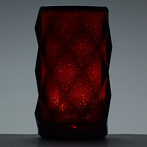 Additional Image 7 - a red glass with a diamond pattern